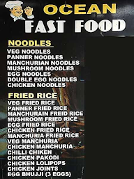 Ocean Fast Food menu 2