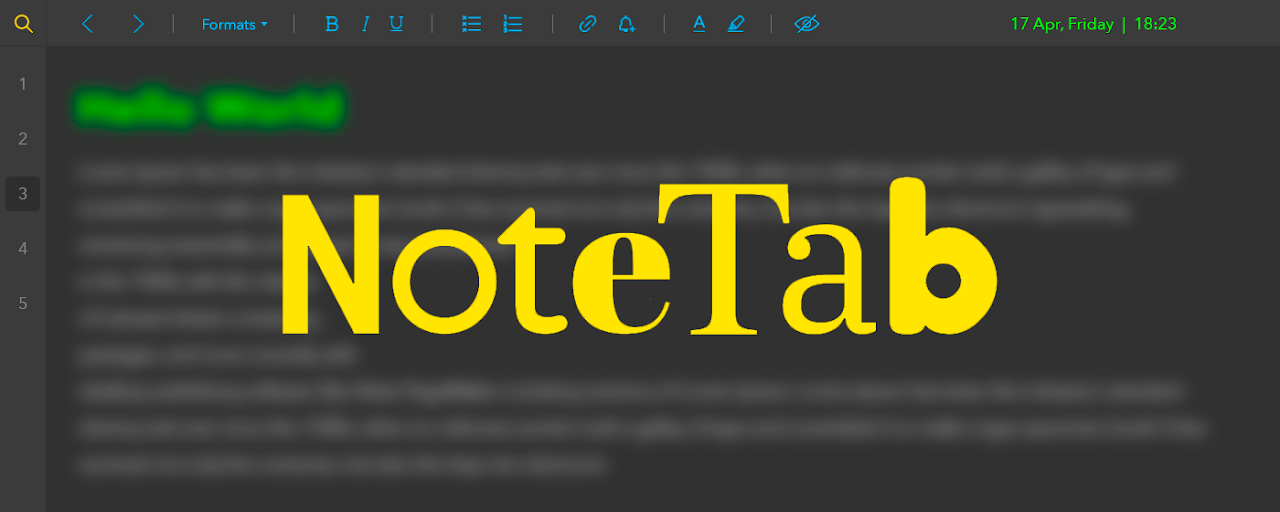 NoteTab - Notepad in the Homepage Preview image 2