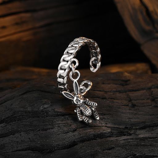 Title 3, 925 Sterling Silver Womens Fashion Ring, a stu...