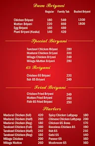 Express Briyani menu 1