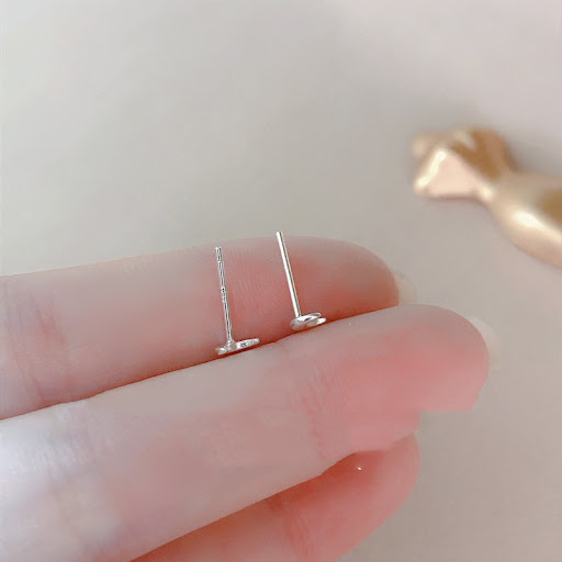 Title 2, Female Simple And Compact Ornament Moon Earring...