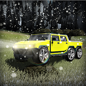 Hummer 6x6 Truck Snow Driving - Offroad Car Racing  Icon