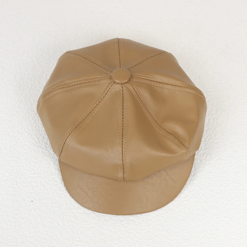 nieuwe leuke dameshoed buiten retro creatieve achthoekige hoed schilderhoed