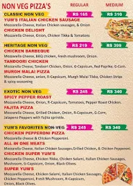 Yum Pizza 'N' More menu 2