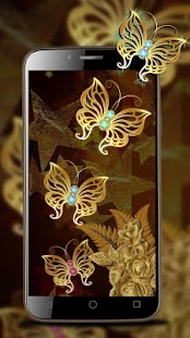 Golden Hollow Butterfly Theme - náhled