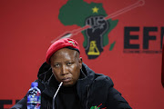 EFF leader Julius Malema at a press conference at the party’s head officein Marshalltown, Johannesburg on June 7 2022. He spoke about the theft of money from President Cyril Ramaphosa’s game farm in Limpopo. 