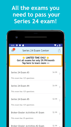 Screenshot Series 24 Exam Center - FINRA 