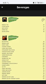 Banana Leaf menu 2