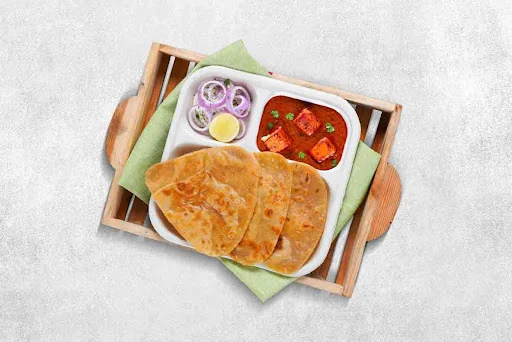 Paneer Tikka Masala Paratha Thali (Meals)