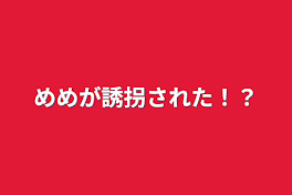 めめが誘拐された！？