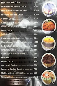 Bakers Bazaar menu 1