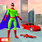 Spider Rope Hero Man: Miami Vise Town Adventure Apk