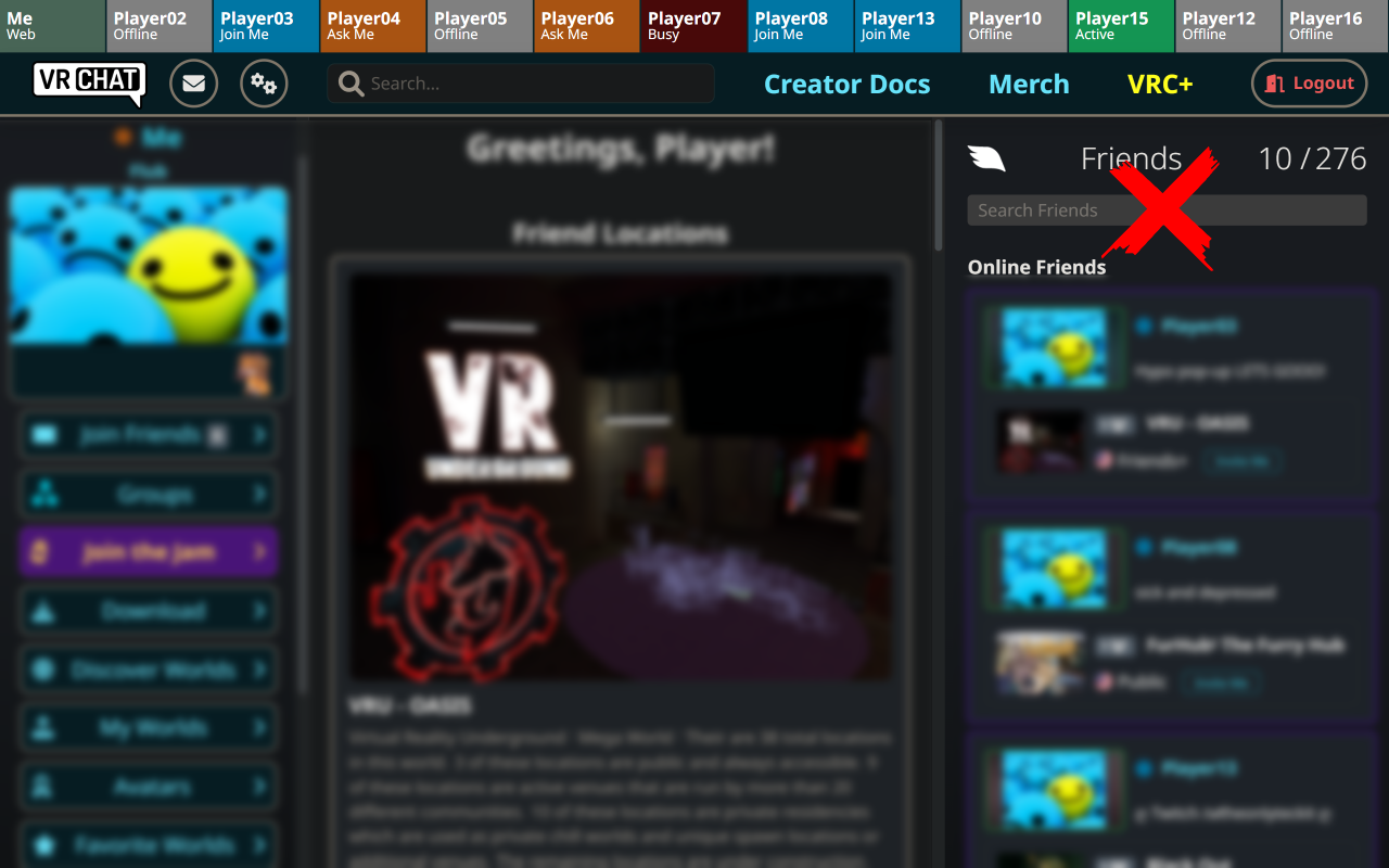 VRChat VIP Friends - QOL Tweak for VRChat Web Preview image 1