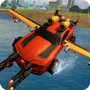 Download Futuristic Flying River Car Battle For PC Windows and Mac