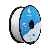 White MH Build Series ABS Filament - 1.75mm (1kg)