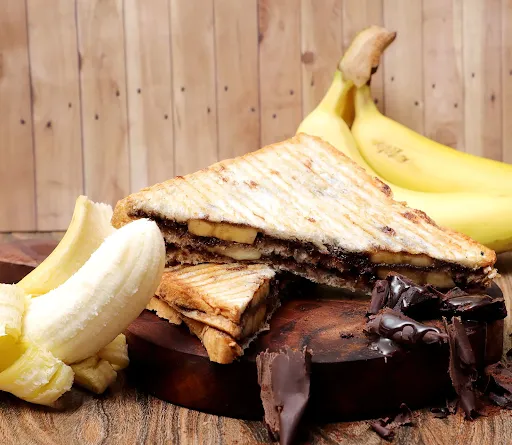 Dark Choco Bananas Grilled Sandwich