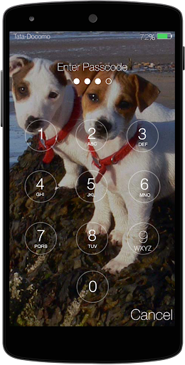 Cute Puppy Pincode Lockscreen