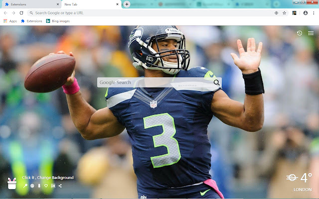 Russell Wilson New Tab, Wallpapers HD