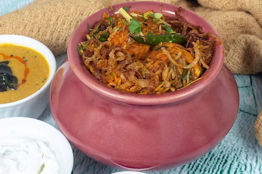 Egg Dum Tawa Biryani [2 Pieces]