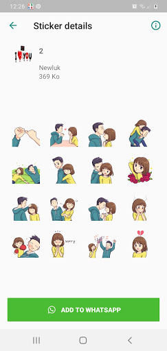 Romantic Couple Stickers