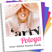 White Frame Photo Editor, Border & Square Pic 2018  Icon