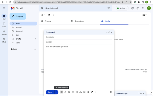 QR Code Generator for Gmail