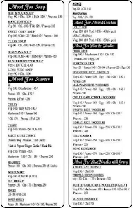 Wagh's Food Station menu 1