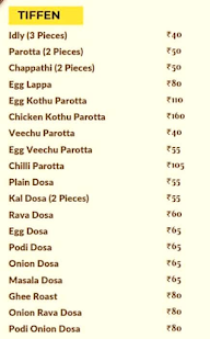 K.R. Chettinad Mess menu 1