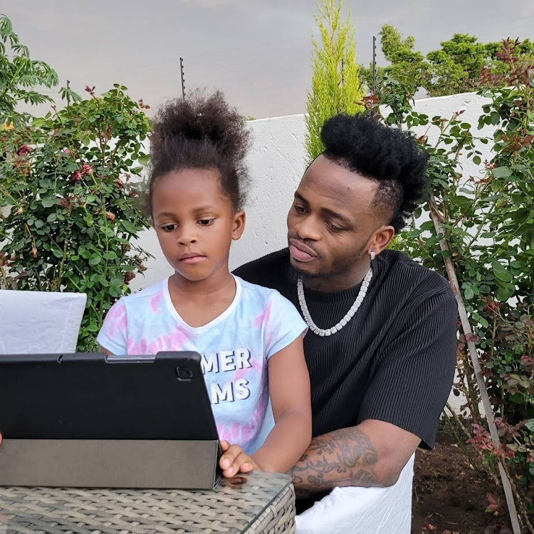 Princess Tiffah and her dad Diamond Platnumz