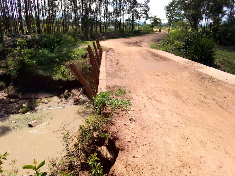 The depilated Toloso bridge.