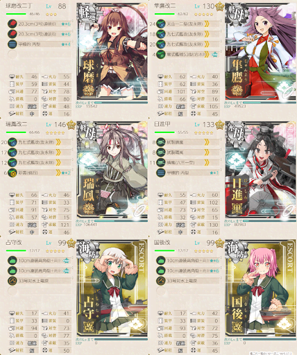 艦これ 球磨型軽巡一番艦 出撃だクマ の攻略 編成例 神ゲー攻略