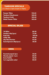 Srivallibhavan menu 3