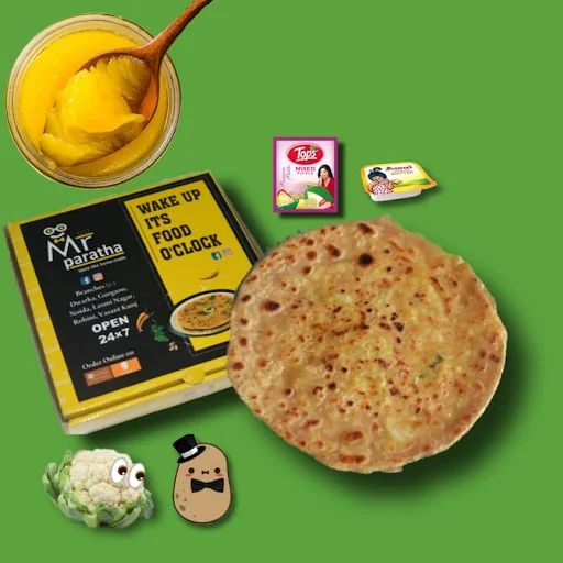 Aloo Gobhi Paratha (Desi Ghee)