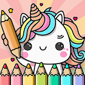 Kawaii Unicorn: Coloring World