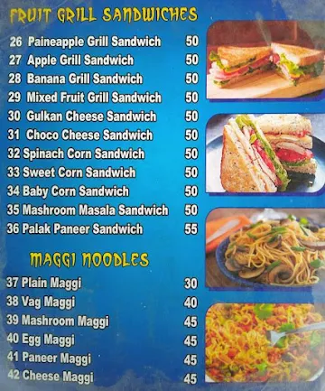 Shree Ganesha Fruit Juice Center menu 