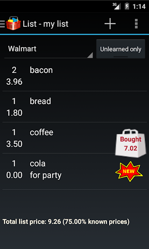 Smart Shopping List Lic