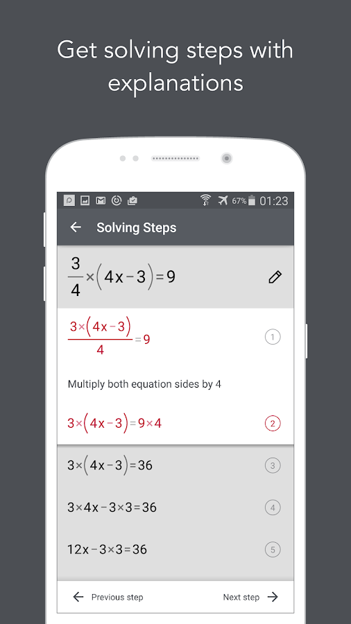   Photomath - Camera Calculator - στιγμιότυπο οθόνης 