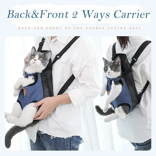 Pet Cat Carrier Bags Breathable Outdoor Pet Carriers Small Dog Cat Backpack Fashion Travel Pet Bag Transport Puppy Carri