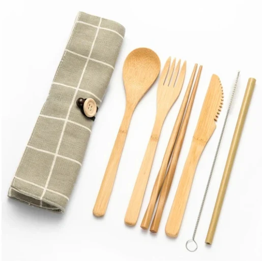 Sac en toile portable Set Bopsticks Spoon