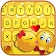 Thème de clavier Glitter Gold Love Emojis icon