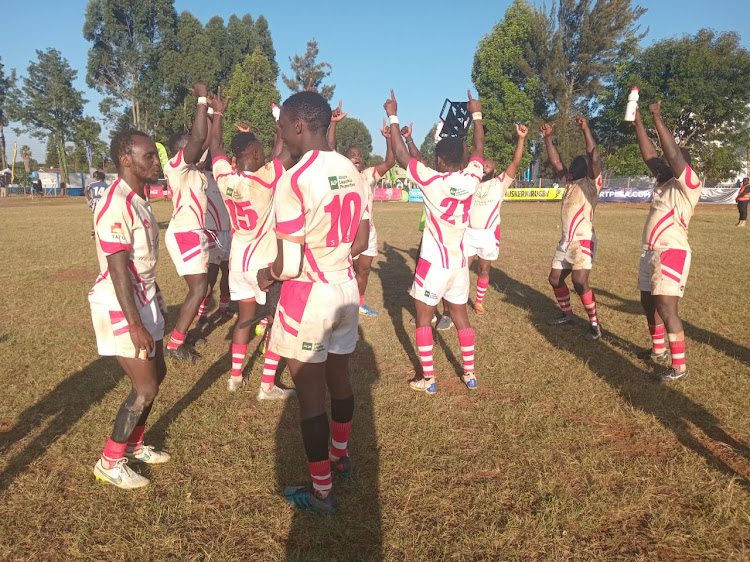 Nondescripts plyers celebrate after winning Tisap sevens title at the last year