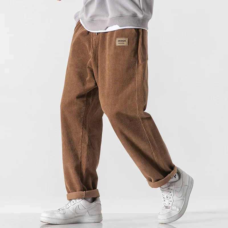 Men's Loose Straight Sports Pants Autumn and Winter Comfortable and Warm Modern Design Ideal for Outdoor Activities Brea