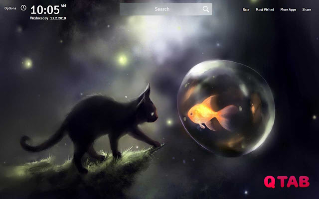 Space Cat Wallpapers Theme Space Cat New Tab