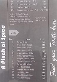 Pinch Of Spice menu 5