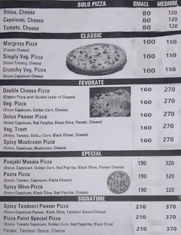 New Pizza Point menu 