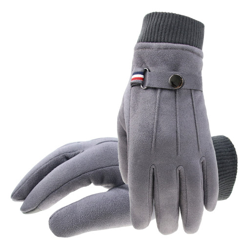 Title 1, Winter Suede Mens Gloves European and American...