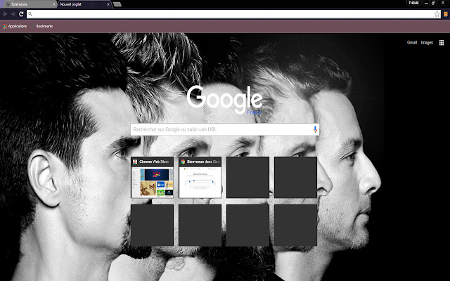 Backstreet boys theme chrome extension