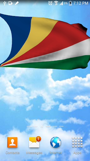 Seychelles Flag 3D Wallpaper