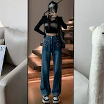 Dark Blue Lengthened Trousers