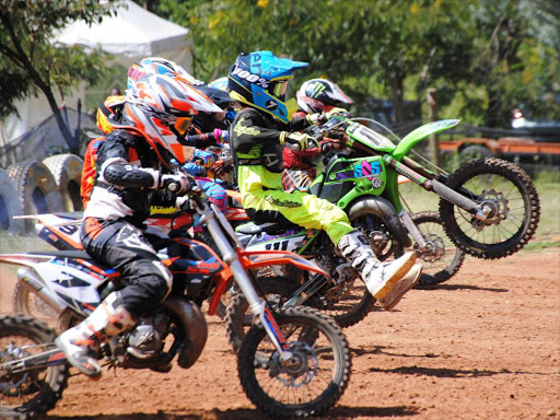 Riders take off during a past championships